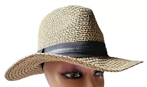 Cappello di paglia vintage uomo/unisex. Alta qualità. Elegante. - Foto 1 di 8