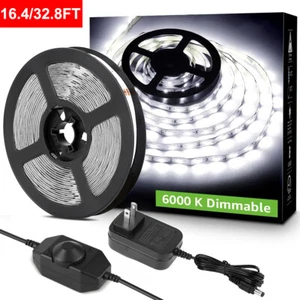 Super Bright SMD 2835 LED Strip Cool White 6000K Dimmable Light Tape Room Decors - Picture 1 of 10