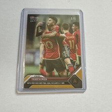 2023 Topps Now MLS 33 THIAGO ALMADA ATLANTA UNITED FC GOLD 1/1