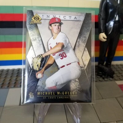 Michael McGreevy 2021 Bowman Draft Chrome Invicta #BI-24 St. Louis Cardinals - Image 1 of 2