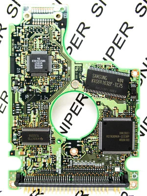 PCB - Hitachi 20GB HTS548020M9AT00 IDE 08K0855 H69553 0M1170 Hard Drive H71451A - Image 1 of 4