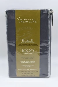 Wamsutta Dream Zone PimaCott 1000 Thread Ct Standard /Queen Pillowcases Charcoal
