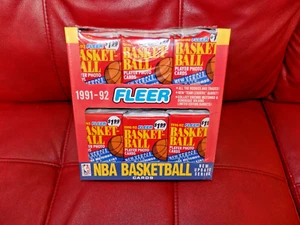 1991-92 Fleer Update NBA Basketball Jumbo Box sigillato in fabbrica (18 confezioni/scatola) - Foto 1 di 9