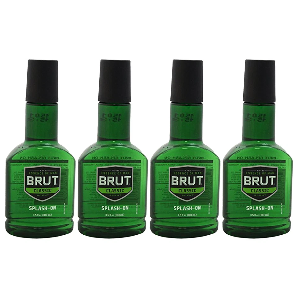 Pack 4 nuevos aromas clásicos Brut Splash-on para hombre, 3,5 OZ Foto 1 de 1