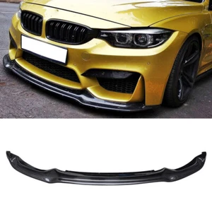 Para BMW F80 M3 F82 F83 M4 15+ fibra de carbono estilo V parachoques delantero labio barbilla alerón - Imagen 1 de 18