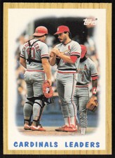 1987 Topps TIFFANY  #181 Cardinals Leaders TL