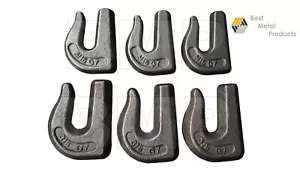 Multi Pack(6) Weld on Grab Chain Hooks (3)5/16" and (3)3/8"  0900103 0900104 - Picture 1 of 2
