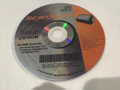 Fujitsu S510 Scanner Driver Software CD DVD - Image 1 of 2