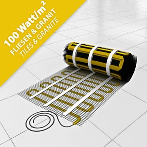 Elettrico Riscaldamento Pavimento Con 17mm Elemento Riscaldato 100W/M² 1-10m ² - Afbeelding 1 van 98