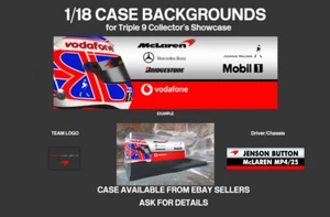 Pegatinas de fondo personalizadas patrocinador de McLaren MP4/7 para estuche F1 Minichamps 1/18 - SGP - Imagen 1 de 1