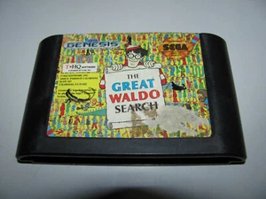 The Great Waldo Search For Sega Mega Drive Original Cart Tested & Working  - Picture 1 of 3