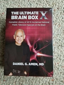 Dr Daniel Amen The Ultimate Brain Box X Set NEW Sealed 10 DVDs PBS 2015 - Picture 1 of 3