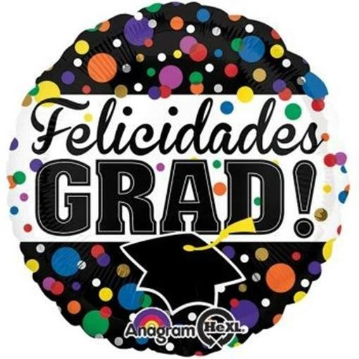 Graduación Felicidades Grado 17 Pulgadas Lámina Globo Graduación Decoraciones Suministros Foto 1 de 1