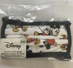 DISNEY Store Mickey Mouse Mascarilla de tela TAMAÑO MEDIANO SELLADO - Imagen 1 de 2