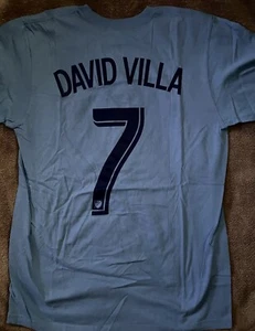 NYCFC FOOTBALL CLUB SHIRT MD ADIDAS DAVID VILLA MLS SOCCER ETIHAD YANKEE STADIUM - Picture 1 of 7