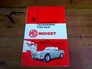 MG MIDGET BMC BROCHURE ACCESSORI, 1965 - Foto 1 di 3