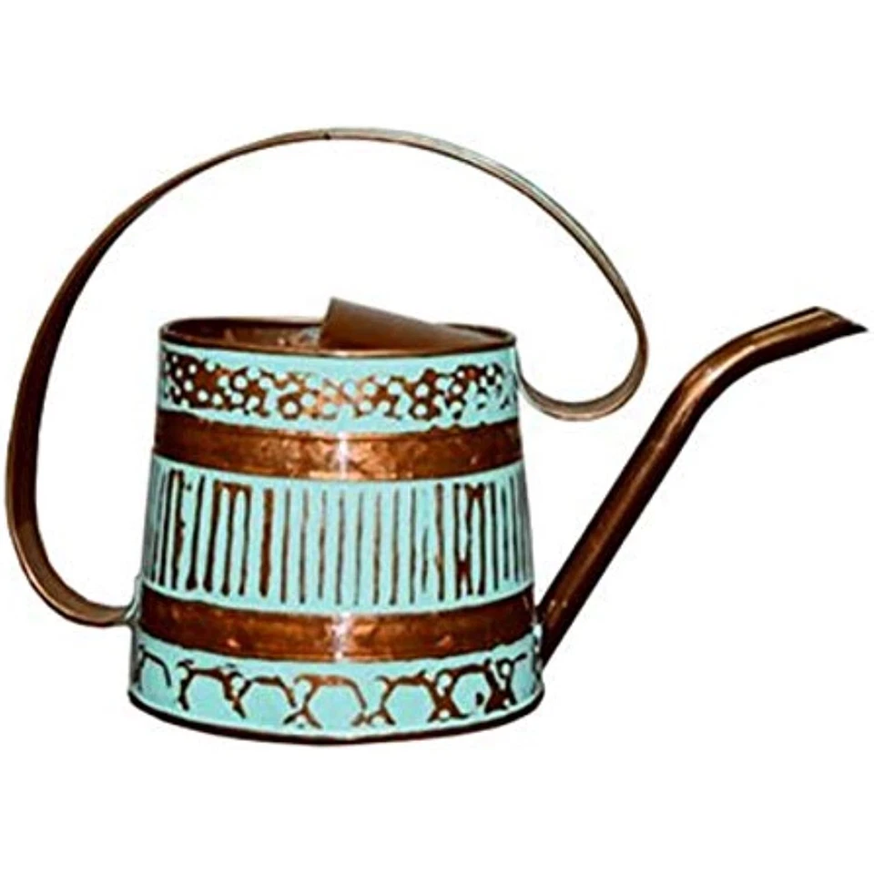 Robert Allen MPT01508 Danbury Metal Watering Can Teal/copper