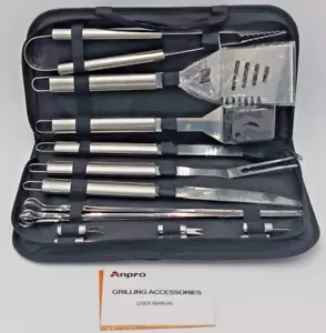 Anpro Grilling Accessories Set in Case - Picture 1 of 5