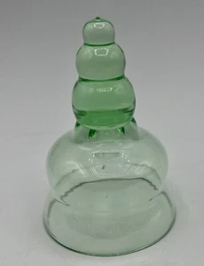Vintage Green Glass Medical Suction Cup for Cupping or Cloche Clear Glass 3.5" - Picture 1 of 9