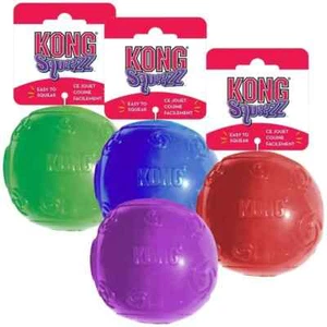 KONG Squeezz Ball Dog Toy (Medium, Large) - Picture 1 of 7