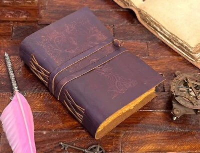 Handmade Mother of Earth Embossed Bound Leather Journal Diary For Unisex Adult - Image 1 of 4