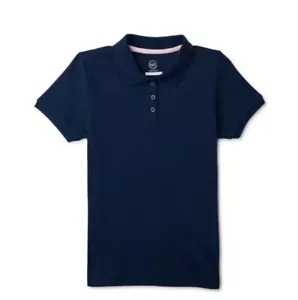 Wonder Nation Girls Polo Shirt Blue Navy Size 10/12 - Picture 1 of 1