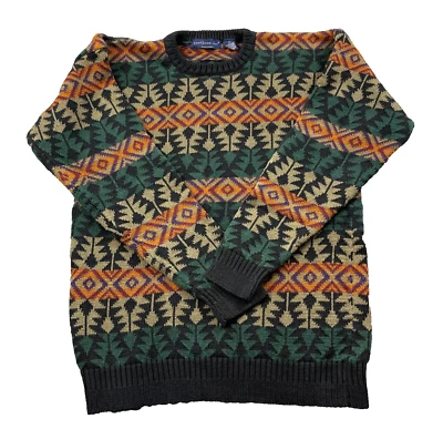Suéter Islas del Norte Mediano Multicolor Isla Justa Azteca Tribal Geométrico Foto 1 de 4