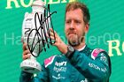Sebastian Vettel Aston Martin Podium Beautiful 7X5 Signed F1 Photo
