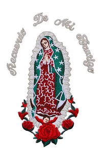 Christening Baptism Gifts Guadalupe Virgin Mary Embroidered Iron On Patch CF3883 - Picture 1 of 6