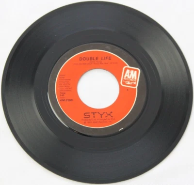STYX HIGH TIME / DOUBLE LIFE 45RPM 7" RECORD, 1983 A&M (AM-2568) - Image 1 of 2