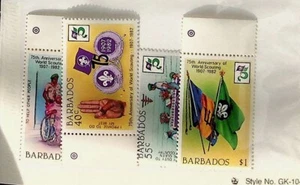 BARBADOS Sc 589-92 NH ISSUE OF 1982 - SCOUTS - (SC1) - Picture 1 of 1
