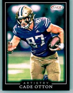 2022 SAGE Artistry Black Border #37 Cade Otton Washington State Cougars