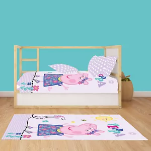 Peppa Wutz Pig children's carpet happy pink | 100x133 cm | carpet play carpet - Picture 1 of 7