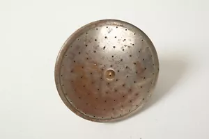 Antiker Duschkopf (R2R) Pat 1904 Platte Bronze Standardhalterung gemarkt B 4,5" - Bild 1 von 7