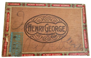 Vintage Henry George Perfecto Empty Cigar Box Factory 826 1st Dist. Pa. 50 - Picture 1 of 8