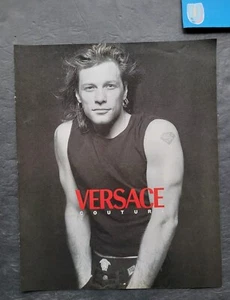 Bon Jovi Versace Couture Promo 8 Page Print Advertisement Vintage 1996 - Picture 1 of 6