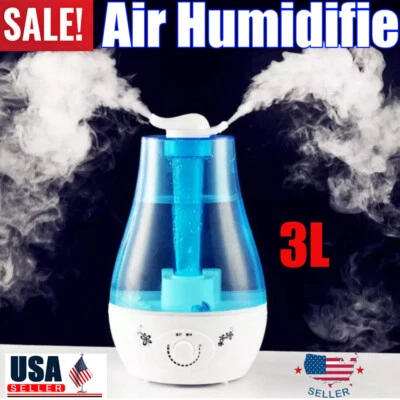 3L Diffusion Ultrasonic Spray Cold Fog Mute air Humidifier - Image 1 of 4