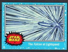TOPPS STAR WARS 2019 The Rise of Skywalker #97 The Falcon at Lightspeed - Blue
