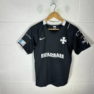Neath Rugby Shirt Mens Medium Black Nike 2011/12 Home Kit Player Issue #15 Welsh - Picture 1 of 11