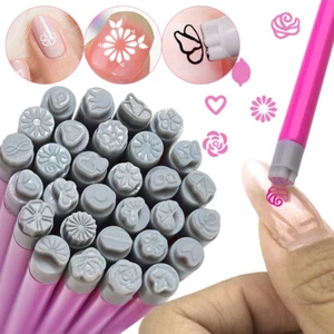 6/10/15 piezas bolígrafos para sellar uñas arte en uñas sello bolígrafo hágalo usted mismo uñas florales mariposa graffiti - Imagen 1 de 14