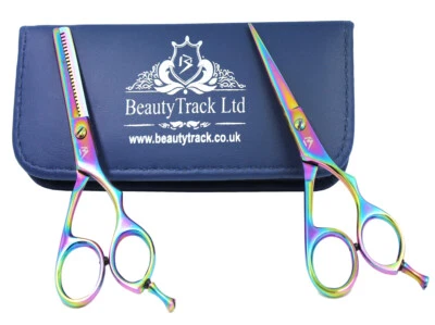 BEAUTYTRACK Multi Right Handed Hairdressing Scissors Set -Barber Hair Cutting Thinning Shear