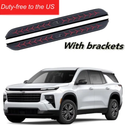 2Pcs running board Fits For Chevrolet Traverse 2024 2025 Side Steps nerf Bars - Image 1 of 4