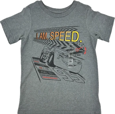 Disney Store Kids Grey Short Sleeve Pixar Cars Lightning McQueen T Shirt Sz XS 4 - Image 1 of 2