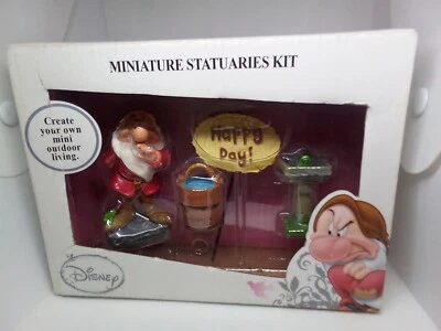 Disney GRUMPY Miniature Statuaries Kit Fairy Garden Great Holiday Gift Idea NEW - Image 1 of 4