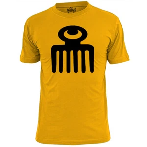 Mens African Beauty Symbol T Shirt Calligraphy - Picture 1 of 2