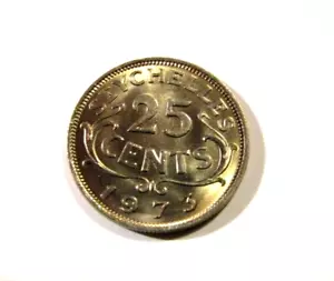 Seychelles 1973 25 Cents unc Coin - Picture 1 of 5