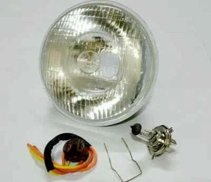 Lucas 7 pulgadas clásico coche haz sellado lámpara luz halógena conversión H4 LHD - Imagen 1 de 5