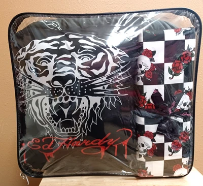 Juego de edredón Ed Hardy Tiger & Logos impresión de tatuaje 8p KING, fundas, hojas, almohada Foto 1 de 4