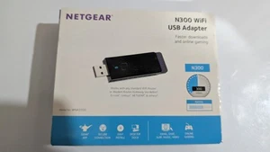 NETGEAR N300(WNA3100)WIRELESS WIFI Receiver USB ADAPTER Antenna Kit +Stand NEW - Zdjęcie 1 z 3