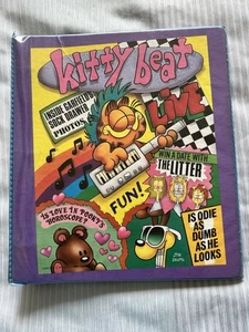 Vtg Mead Jim Davis Garfield Kitty Beat Three Ring Binder Organizer 1980s Odie - Picture 1 of 6